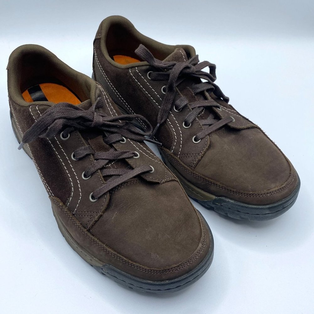 Merrell Espresso Brown Suede Leather Traveler Sphere Shoes Mens Size 10.5 J42355